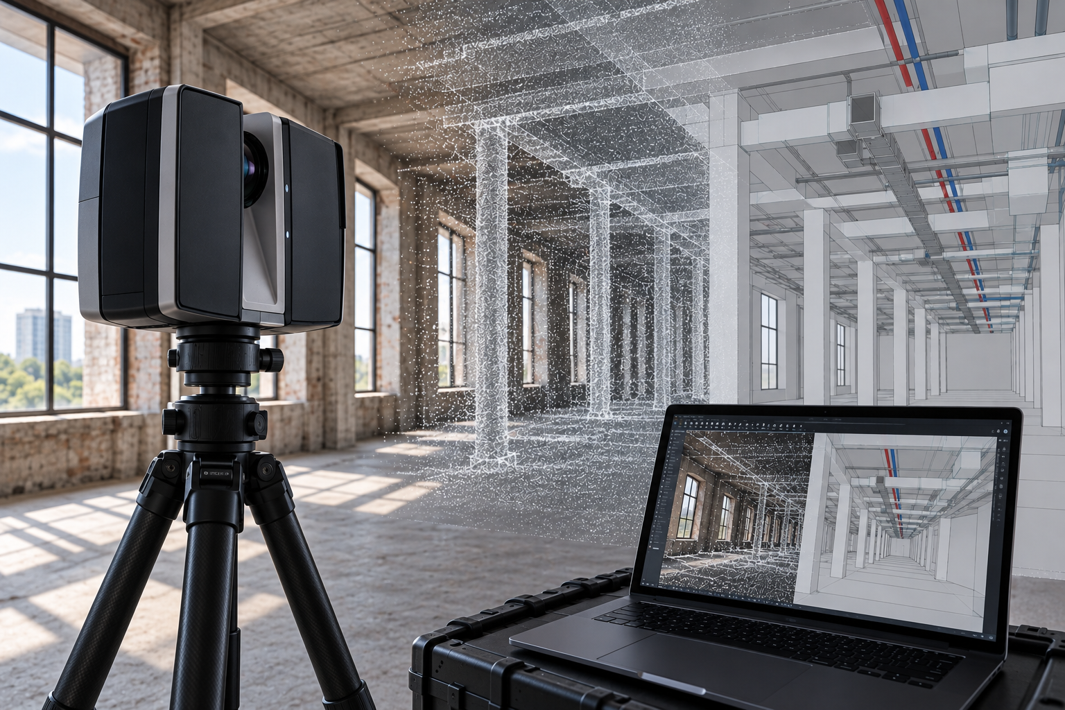 Escáner Láser 3D + Modelado BIM
